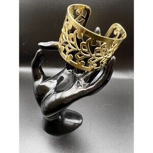 Wide Filigree Cuff Bracelet